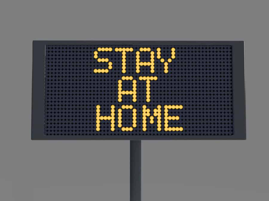 Stay at Home sign
