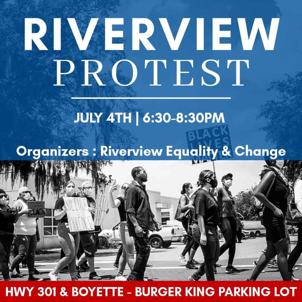 riverview protest