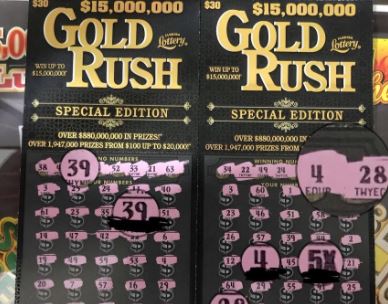 Gold Rush Limited Scratch-Off From The Florida Lottery