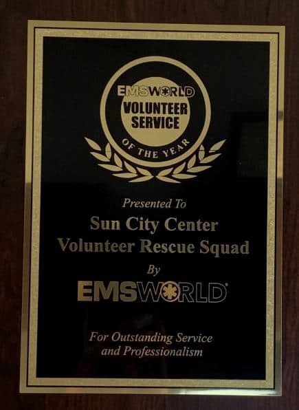 sun city center emergency squad award