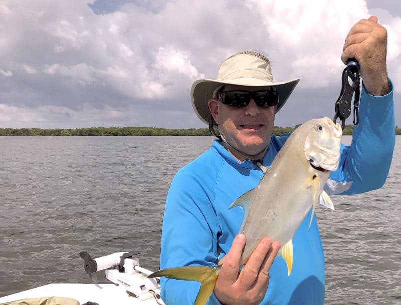 Bob Burkard with a Tampa Bay jack crevalle