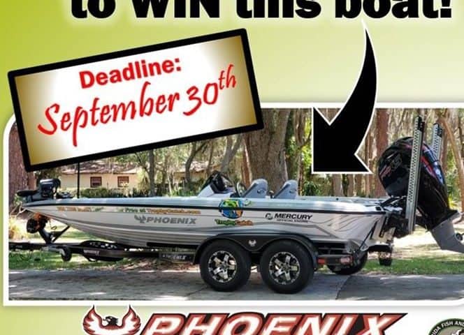 enter to win a boat in Florida bass fishing