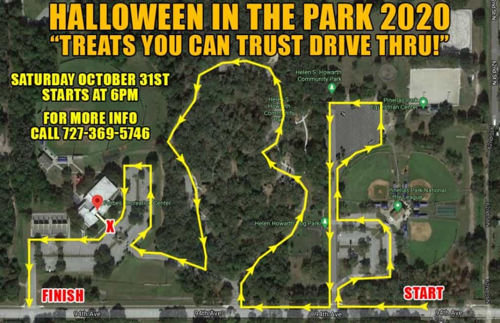 City of Pinellas Park's Halloween Treat Trail will now be a drive-thru event. The city will be distributing 2000 pumpkin buckets