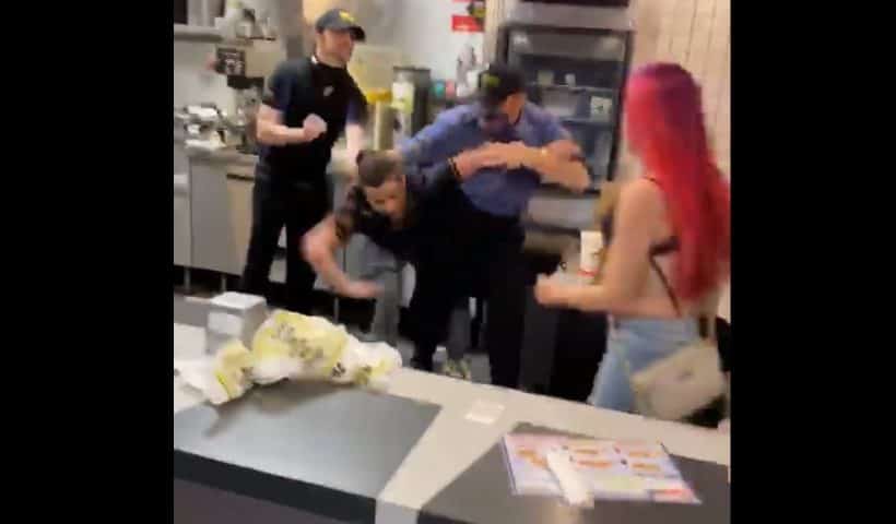 wild fight in waffle house