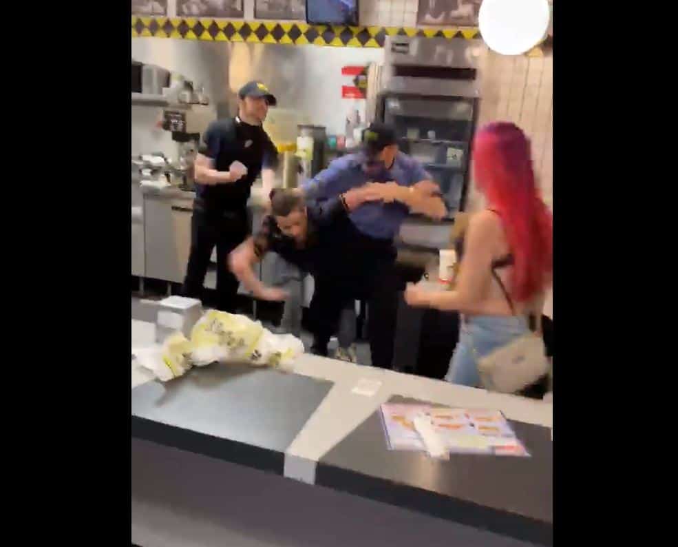 wild fight in waffle house