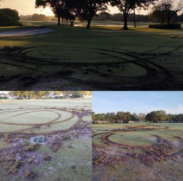 clearwater golf course vandalism