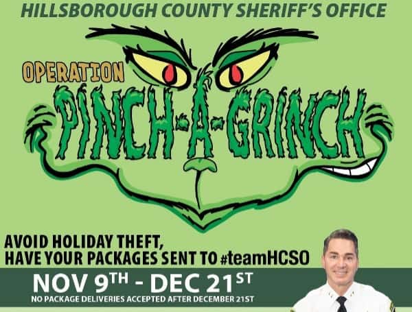 Operation Pinch A Grinch offers residents an opportunity to donation to charity if they wish. Amazon will donate 0.5% of each purchase to HCSO Charities if residents shop through smile.amazon.com
