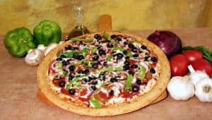 Gluten Free Gourmet Pizzas available at the Tacoma Garlic Jim's