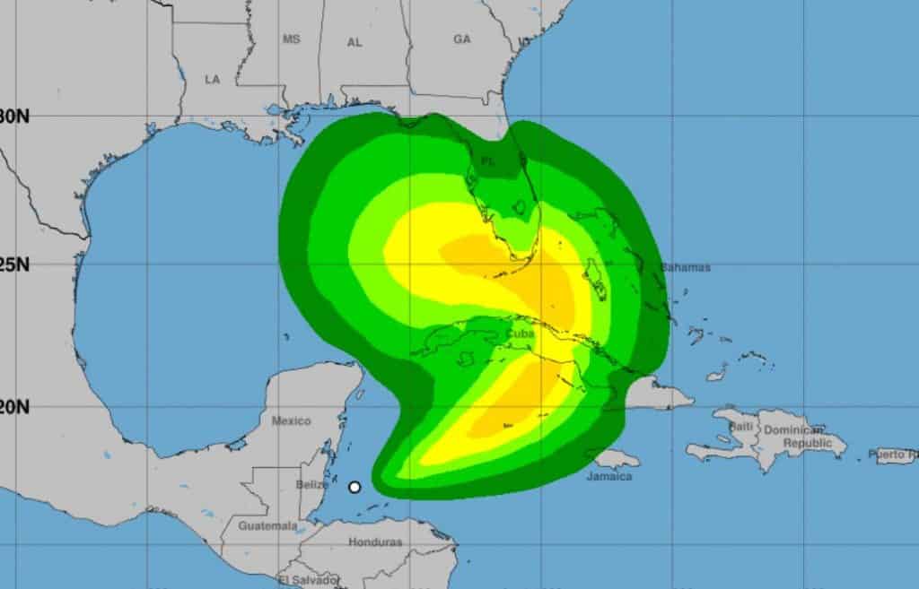 Florida Tropical Storm warning