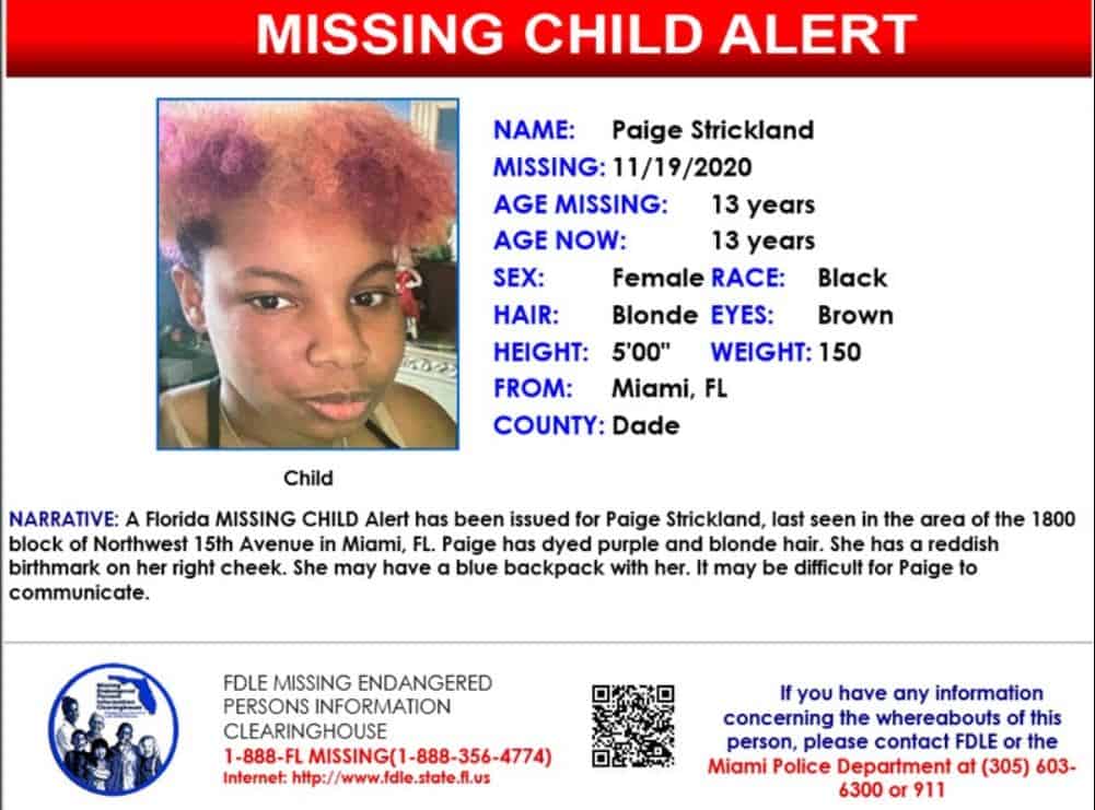 missing child florida