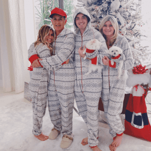 The Pointster matching family holiday Christmas pajamas