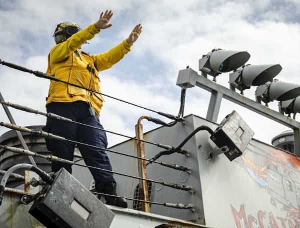 Boatswain’s Mate 3rd Class Nicole Zapata, from Tampa, Fla. (U.S. Navy photo by Mass Communication Specialist 2nd Class Markus Castaneda)