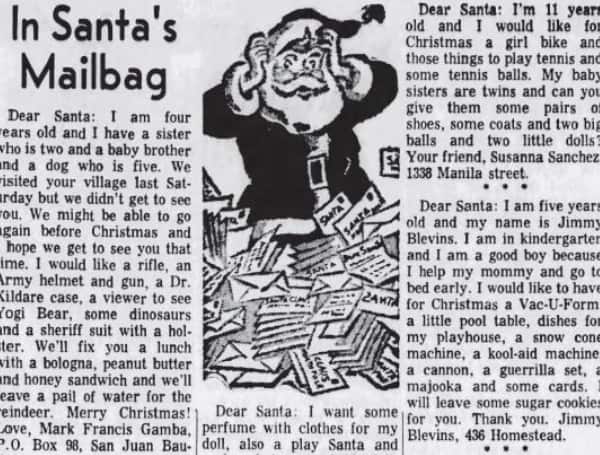 Letters from santa historical letters