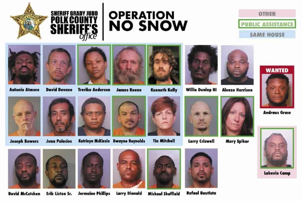 Task Force charges 21 suspects for sale and possession of cocaine and meth in Fort Meade