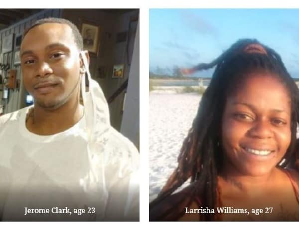 Early Wednesday morning Police responded to the 1400 block of 34th Street South, where Larrisha Williams, age 27, and Jerome Clark, age 23, were found shot to death inside a vehicle.