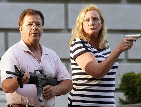In June 2020, a month into the summer of the George Floyd riots, a St. Louis couple, Mark and Patricia McCloskey, grabbed their guns — an AR-15 and a .380-caliber pistol — and defended their home.