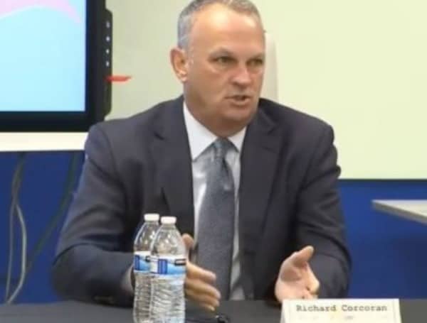 State Education Commissioner Richard Corcoran, who has been an ally of Gov. Ron DeSantis on controversial issues such as student mask requirements and critical race theory, will step down from the post at the end of April, he announced Thursday.