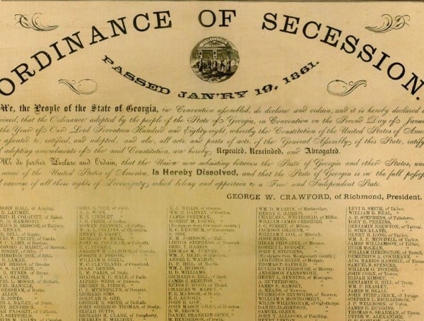 ordinance of secession