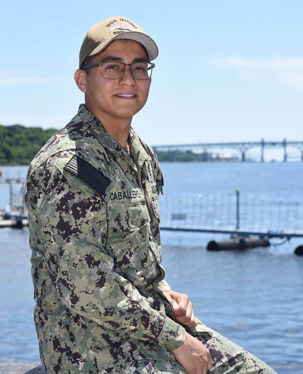 Petty Officer 2nd Class Enrique Caballero, a 2018 Palmetto High School graduate