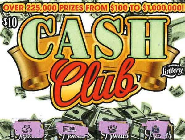 Florida Lottery cash club winner in Florida