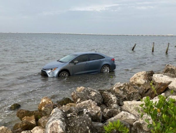 Florida Mans Car In The Ocean