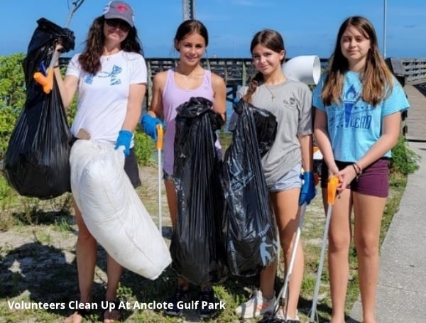 Volunteers Clean Up At Anclote Gulf Park Pasco County