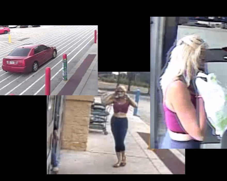 Police say the woman pictured below visited the Walmart located at 7450 Cypress Gardens Blvd. on June 1, 2021 around 4 p.m. 