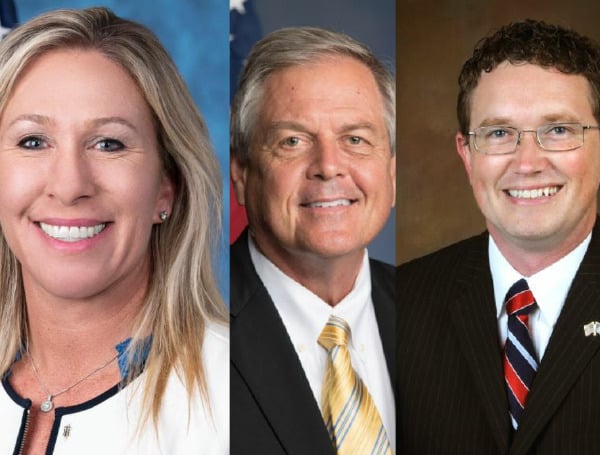 Reps. Thomas Massie Marjorie Taylor Greene and Ralph Norman
