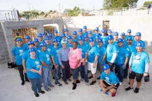 Habitat for Humanity SPBC CEO Builders group together for a photo