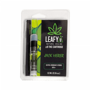 Leafy8 Brand Jack Herer Delta 8 THC Vape Cartridge
