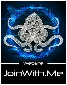 JoinWith.Me logo, novel by Mike Meier