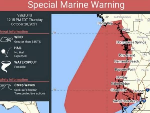 Tampa Bay Weather Special Marine Warning