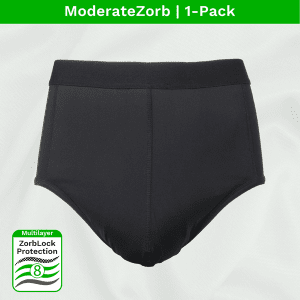 Zorbies Washable Incontinence Underwear Moderate Absorbent