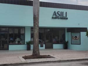 The Asili Beauty and Wellness storefront.