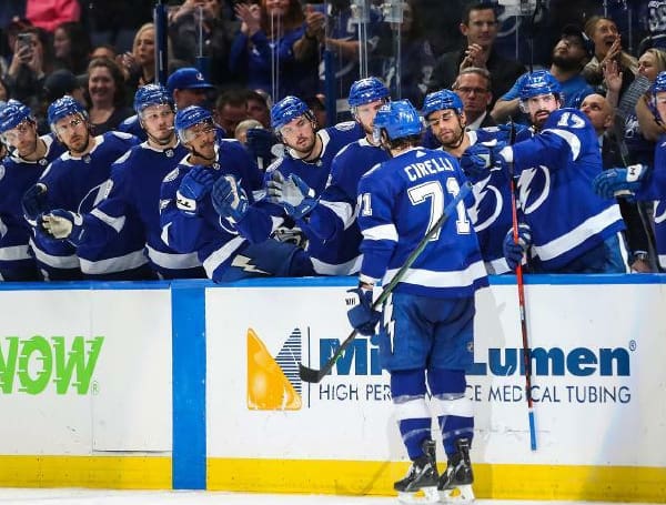 It did not take long for the action to get heated up at Amalie Arena on Monday night when the Lightning and Islanders renewed acquaintance.