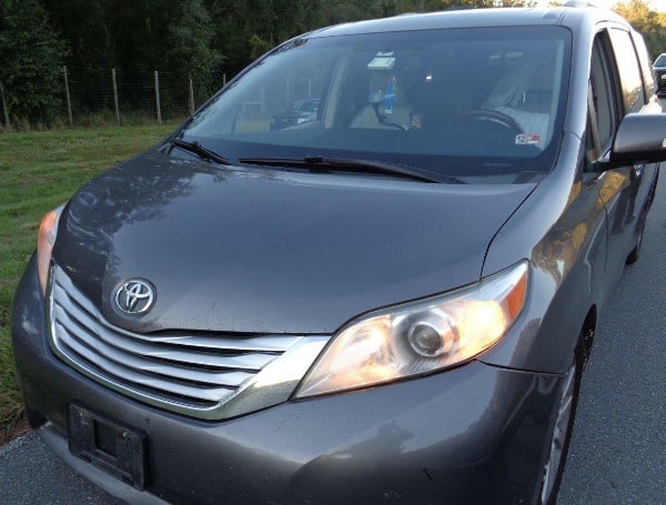 FHP Troopers conducted a traffic stop on I-75 in Hernando County on a 2013 Toyota Sienna for a fraudulent Texas temporary tag violation.  The driver, unlicensed, was detained while interviews were conducted with two passengers 