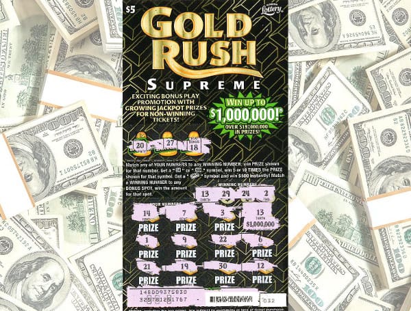The Florida Lottery (Lottery) announces that Vicki Collins, of Treasure Island, claimed a $1 million top prize from the $5 GOLD RUSH SUPREME Scratch-Off game at the Lottery’s Tampa District Office. She chose to receive her winnings as a one-time, lump sum payment of $880,000.00.