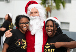 Santa and Youth For Christ team
