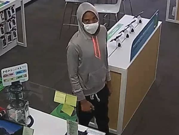a black male entered the Cricket Wireless located at 117 West Alexander Street in Plant City. Once inside, he approached an employee and demanded iPhones or he would spray her with Mace. The employee refused and the suspect ran from the business to an unknown