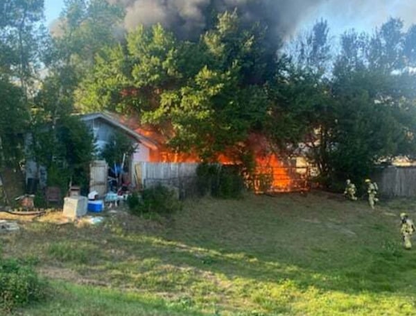 At 3:33 p.m. Hernando County Fire and Emergency Services (HCFES) responded to a reported fire in the backyard in the 27,000 block of Simona Ave
