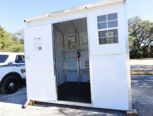 The Tampa Hope site provides access to showers and bathrooms, three daily meals, clothing, toiletries, and medication. 