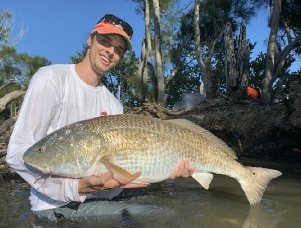 Florida regulations require that redfish over 27 inches be released. The intent of this regulation is to protect larger fish (redfish don’t usually spawn until they get larger than 27 inches). Larger fish also produce higher quality and larger numbers of eggs and sperm.