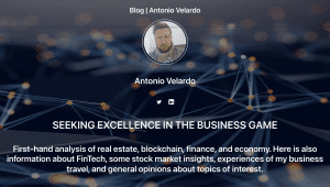 Antonio Velardo's Blog Banner -