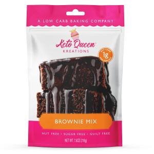 Keto Queen Kreations' low-carb desserts and bake mixes, include delicious brownies.