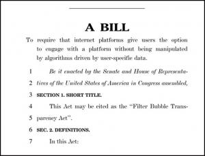 Filter Bubble Transparency Act