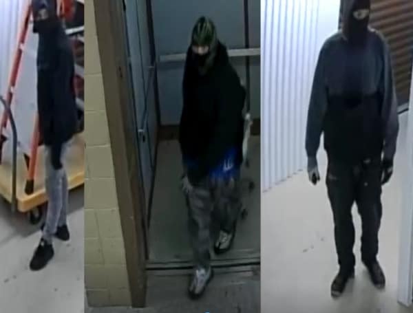 Pasco Sheriff's deputies are seeking the identity of the suspects responsible for multiple storage unit burglaries in Port Richey.