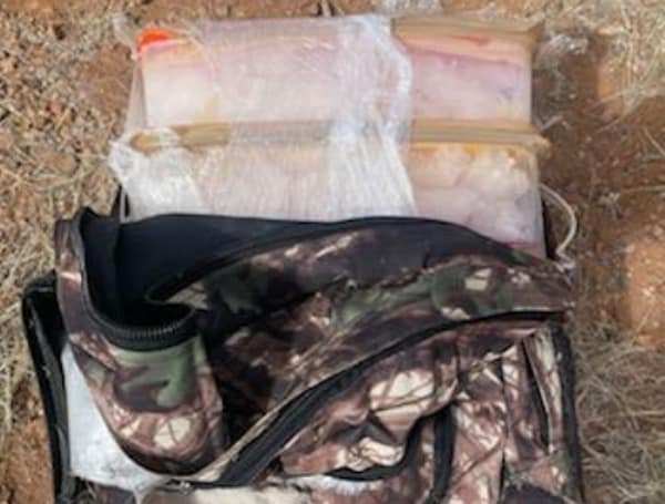 U.S. Border Patrol agents seized 25 pounds of crystalized methamphetamines near Amado, Monday afternoon.
