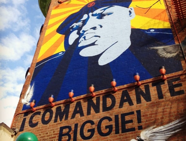 That latter observation was about a painting on the Café Habana website that showed the murdered rapper, Biggie Smalls, as “Comandante Biggie.”