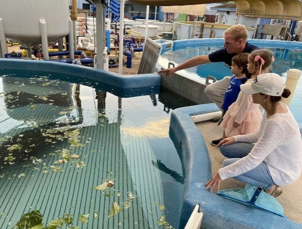 First Lady Casey DeSantis and Madison and Mason DeSantis visited SeaWorld Orlando, an acute care rehabilitation facility that provides life-saving medical care to rescued manatees and a member of the Manatee Rescue and Rehabilitation Partnership. Florida Manatees