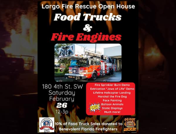 Largo Fire Rescue is hosting "Food Trucks and Fire Engines" a fundraising event to benefit the Benevolent Florida Firefighters Organization
